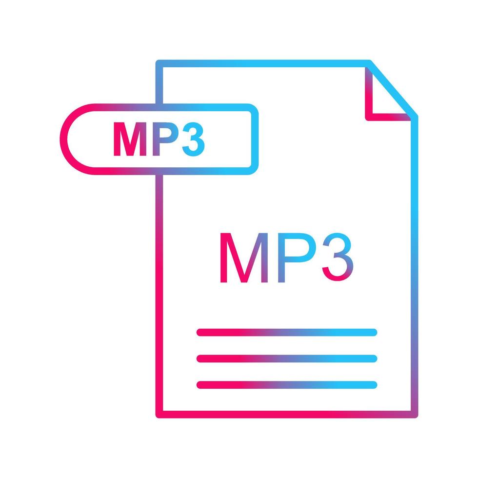 mp3 vector icoon