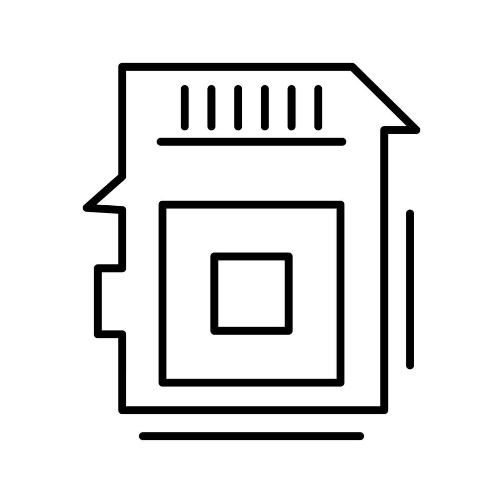 sd-kaart vector pictogram