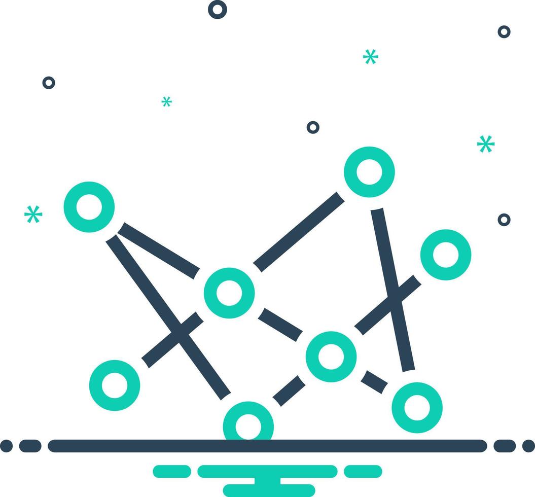 mixpictogram voor verbinding vector