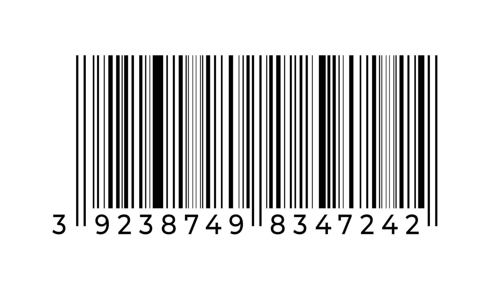 streepjescode op witte achtergrond. vector illustratie