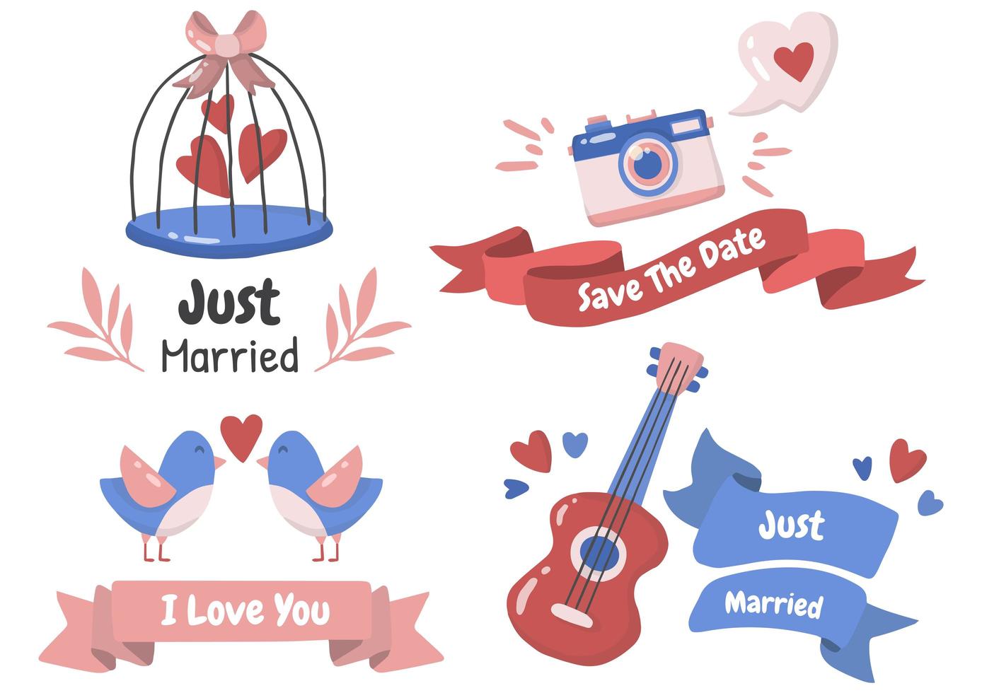 valentijn label vector logo set