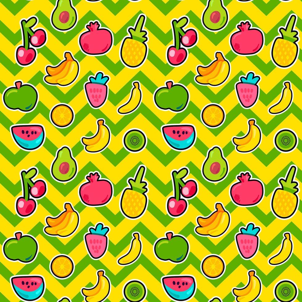 zomer fruit vector naadloze patroon
