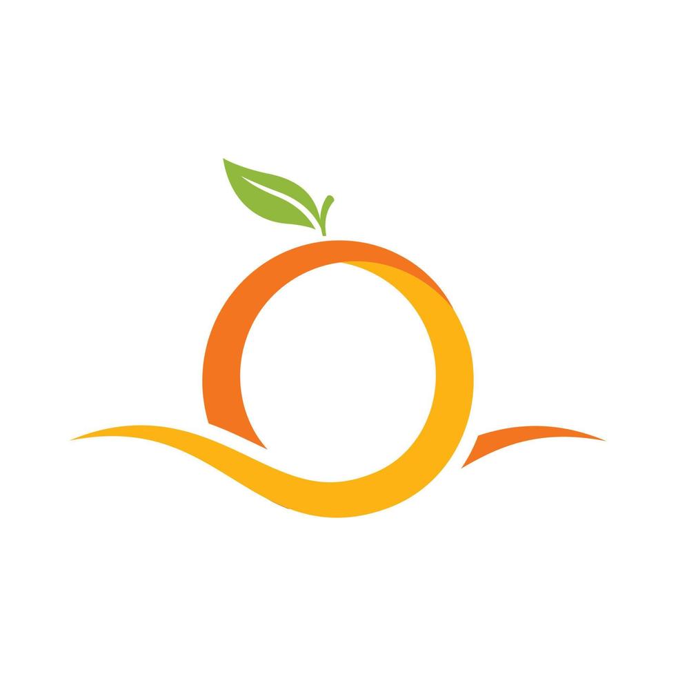 oranje logo ontwerp vector