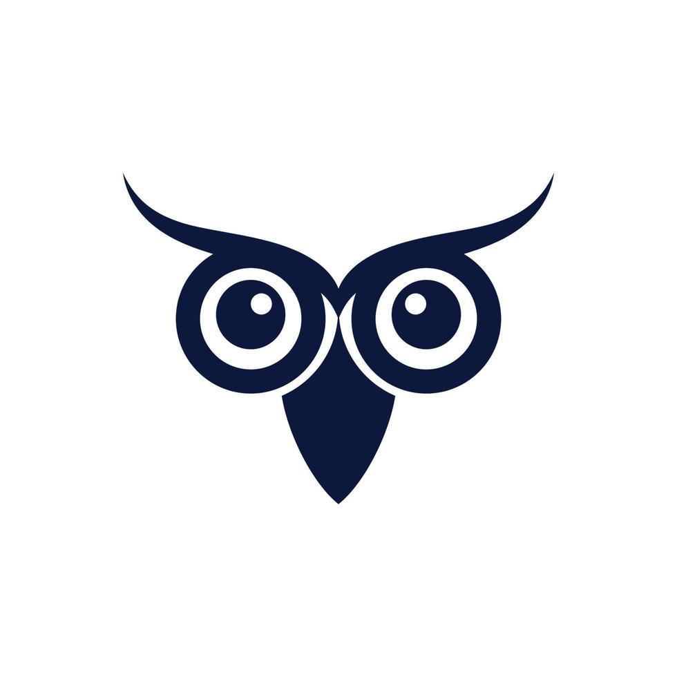 uil vogel illustratie logo sjabloon vector