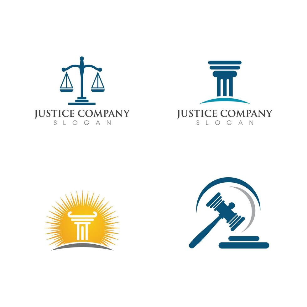 justitie wet logo sjabloon vector