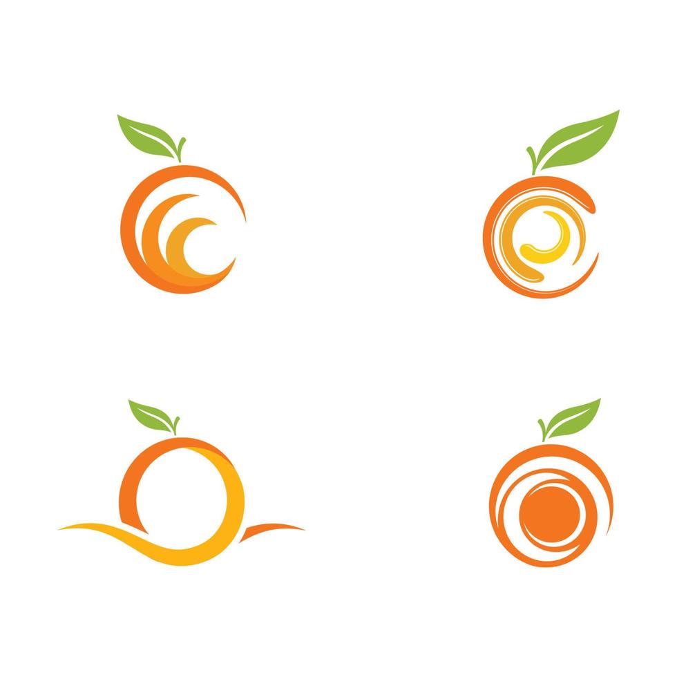 oranje logo ontwerp vector