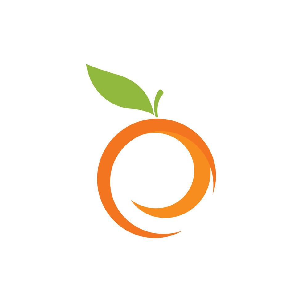 oranje logo ontwerp vector