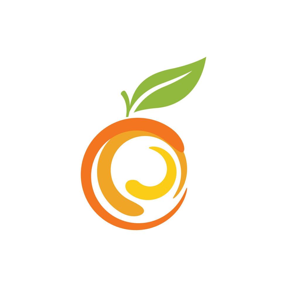 oranje logo ontwerp vector