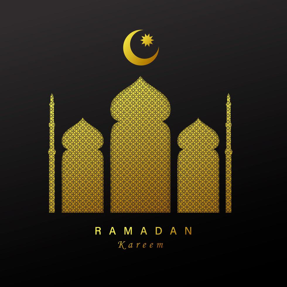 ramadan kareem concept horizontale banner vector