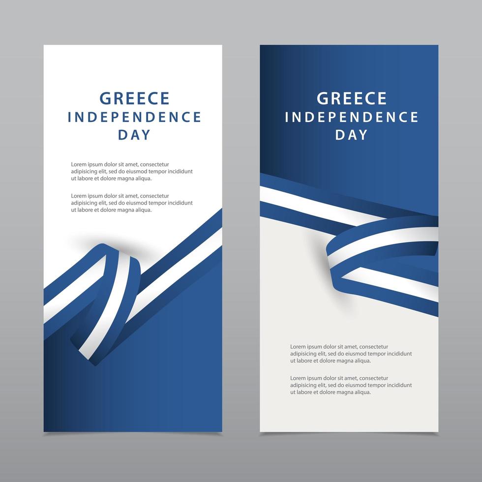 gelukkige griekenland onafhankelijkheidsdag viering vector sjabloon ontwerp illustratie