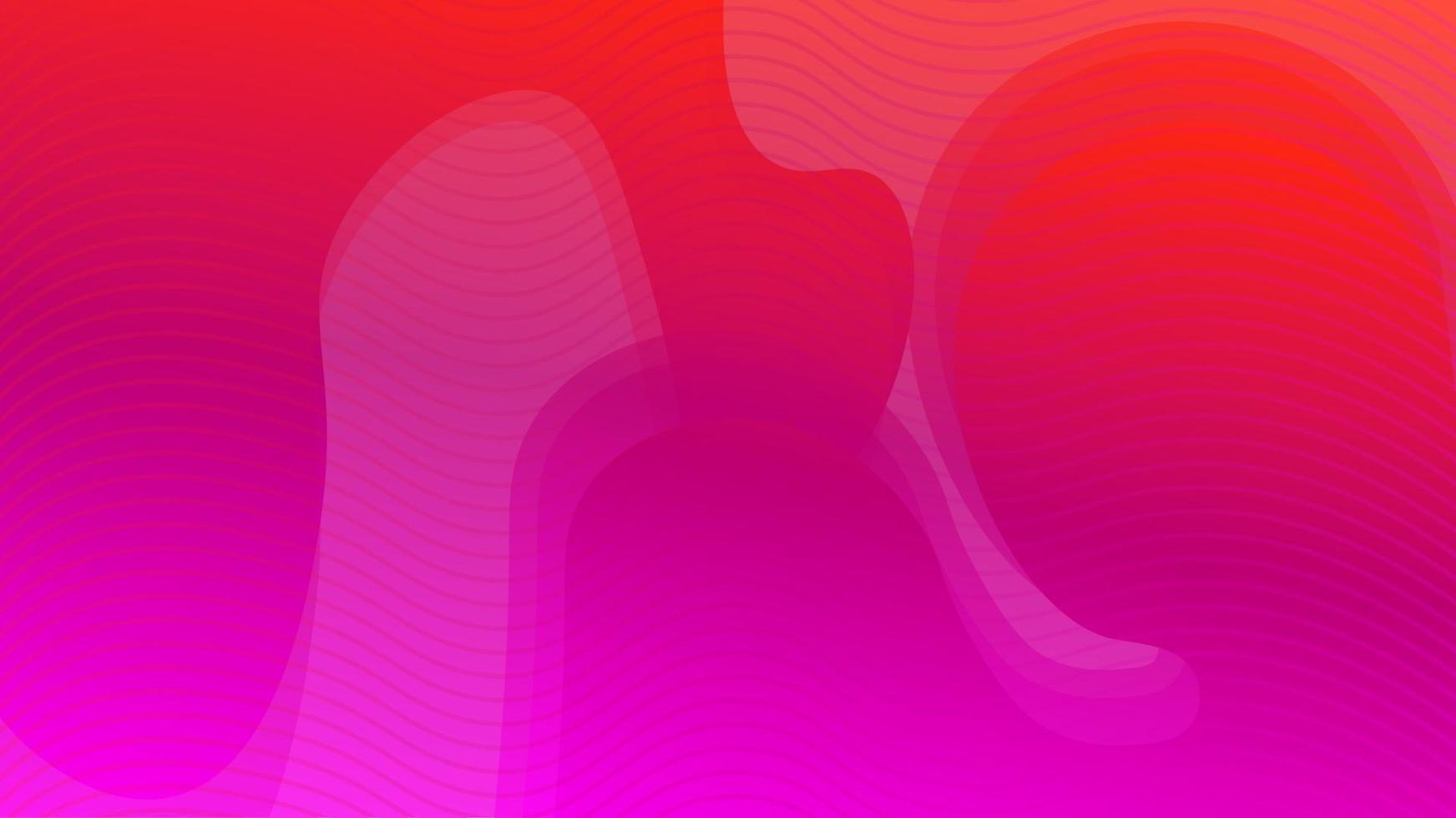 abstract vloeibaar golfpatroon verpakt in rood roze strepen vector