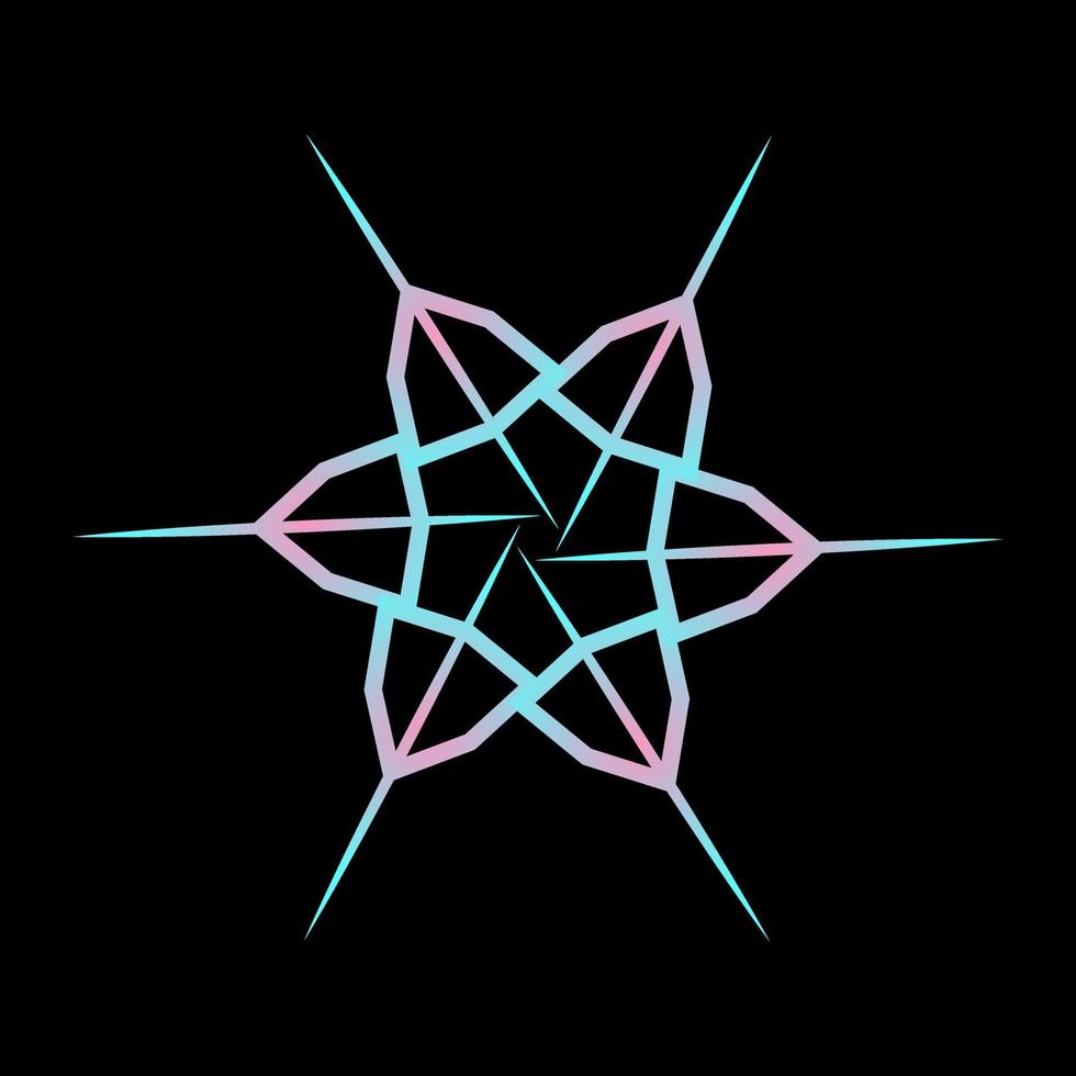 pastel kleur stersymbool abstract ontwerp vector