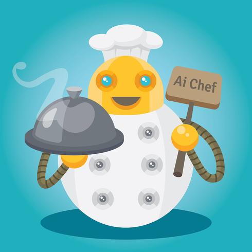 Ai Chef Illustratie vector