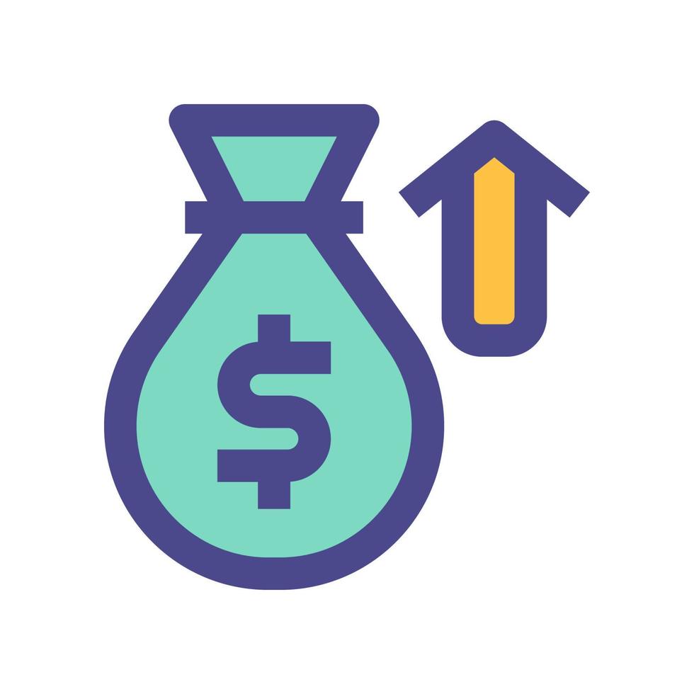 geld zak icoon voor uw website, mobiel, presentatie, en logo ontwerp. vector