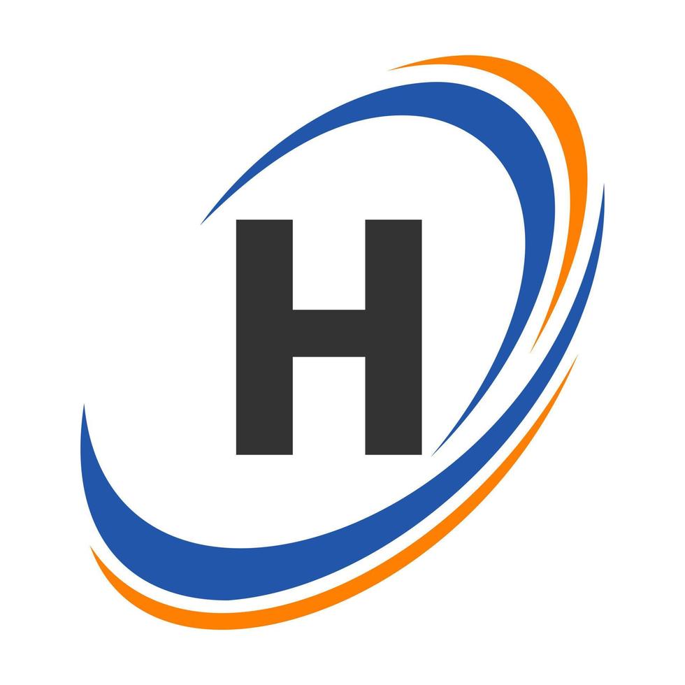 eerste brief h logo bedrijf naam gemakkelijk en modern logotype ontwerp voor bedrijf en bedrijf identiteit vector