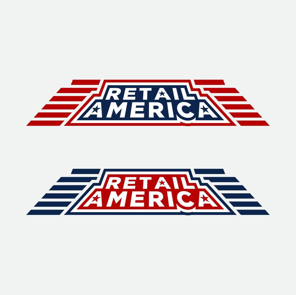 modern logo sjabloon Amerika, gemakkelijk naar maken en geschikt voor bedrijven met vector eps formaat