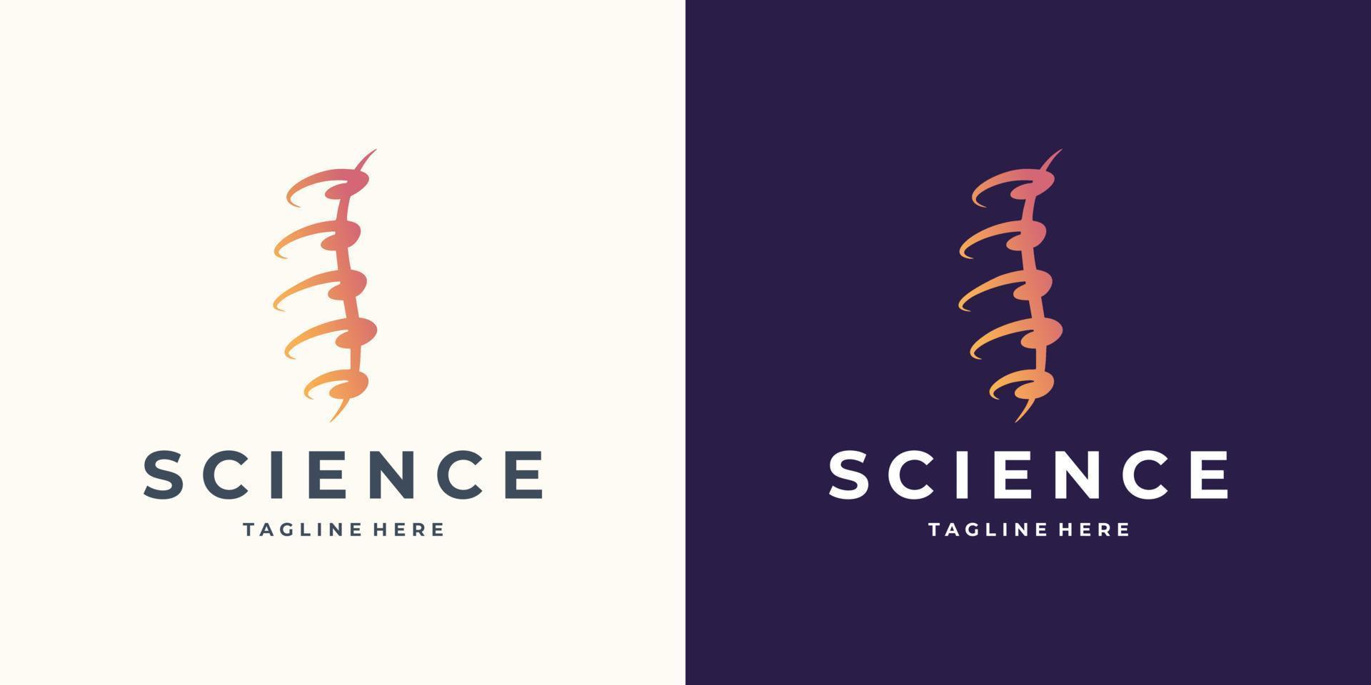 creatief chiropractie logo ontwerp sjabloon. vector