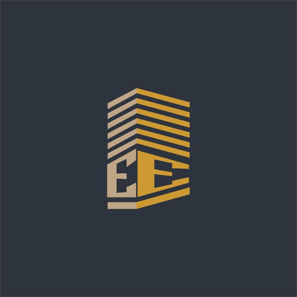 ee eerste monogram echt landgoed logo ideeën vector