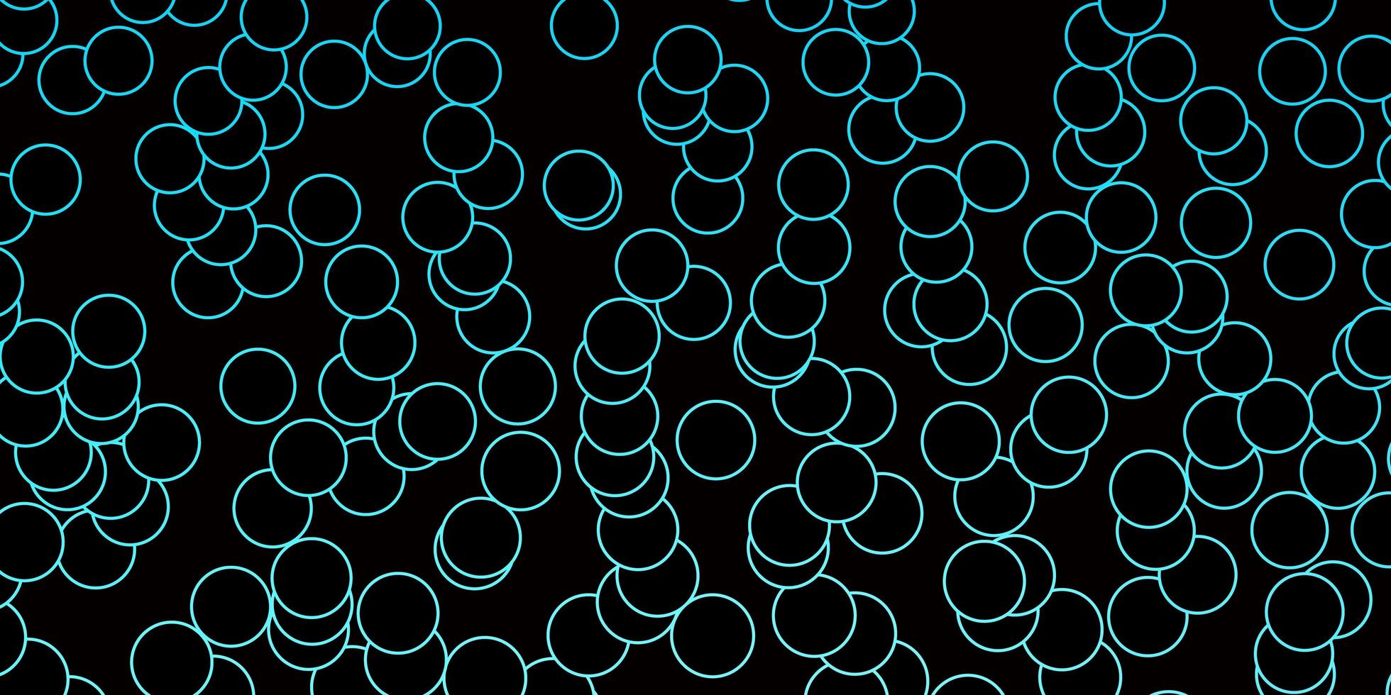 donkerblauwe vector achtergrond met cirkels.
