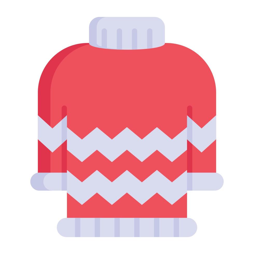 trui icoon voor winter seizoen mannen kleding vector stijl