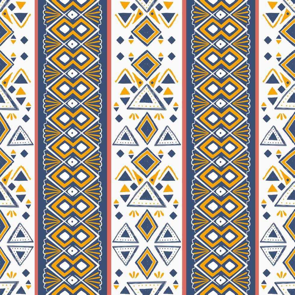 tribale patroon vector. naadloze etnische handgemaakte, hand getekend met strepen illustratie. vector