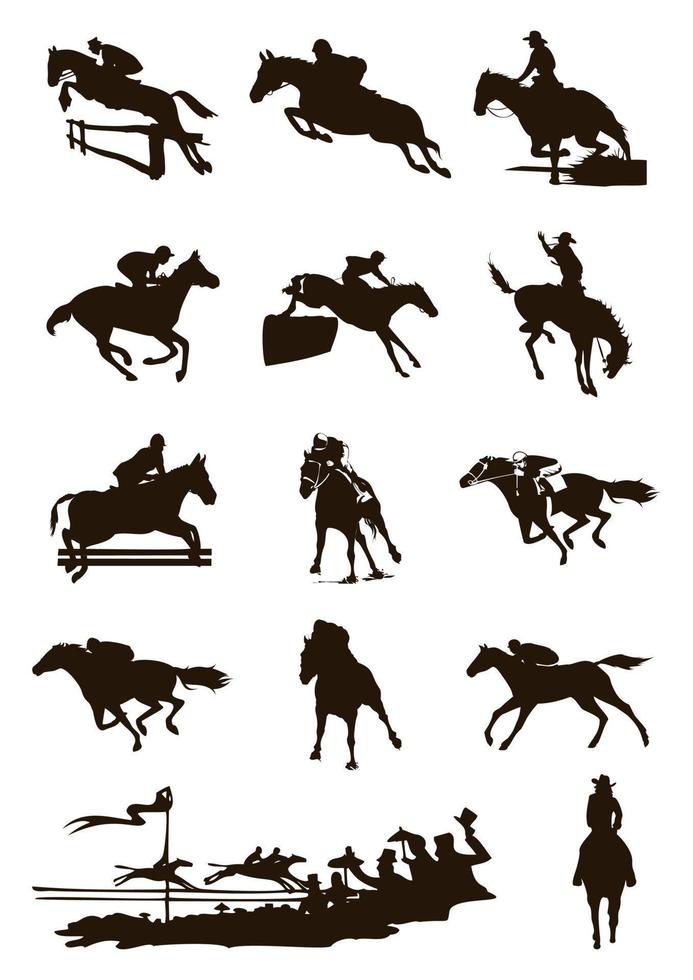 paard gemaakt van paarden. een vector illustratie