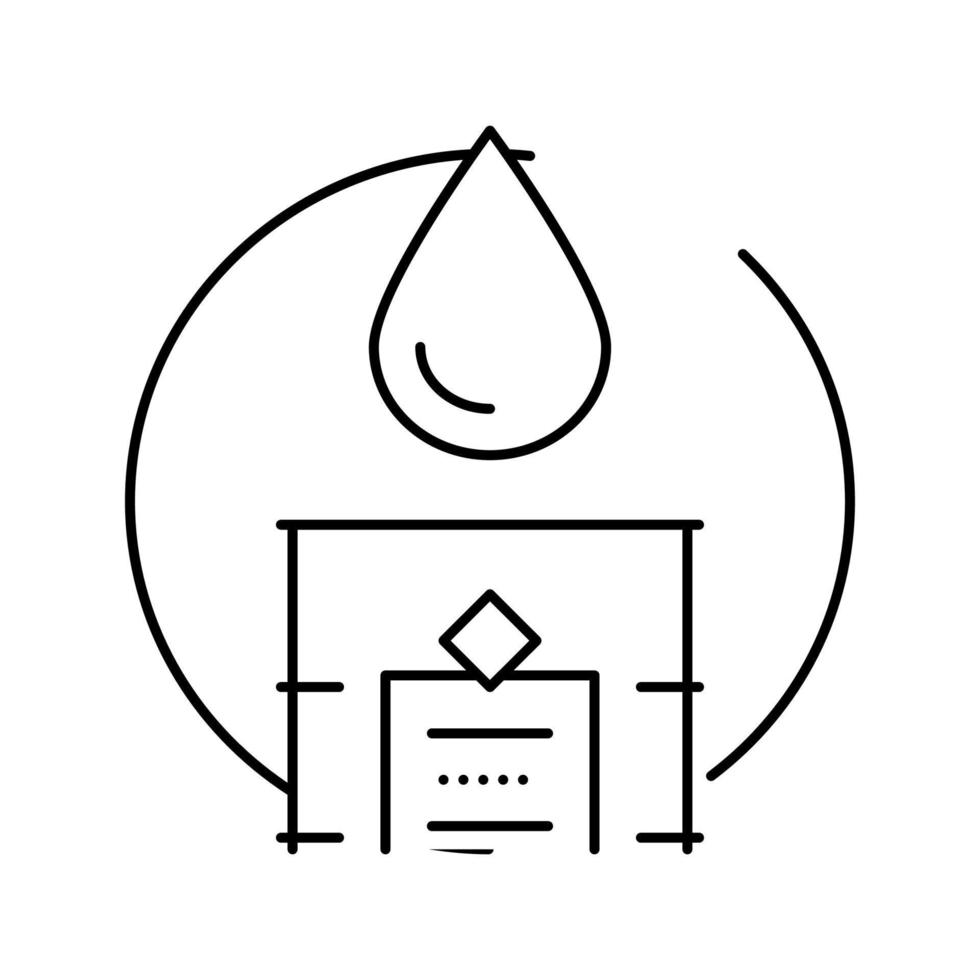 industriële olie productielijn pictogram vectorillustratie vector
