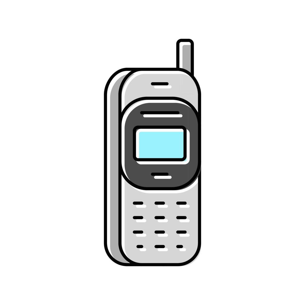 mobiel telefoon technologie kleur icoon vector illustratie