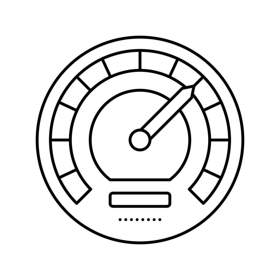 snelheid optimaliseren lijn pictogram vectorillustratie vector