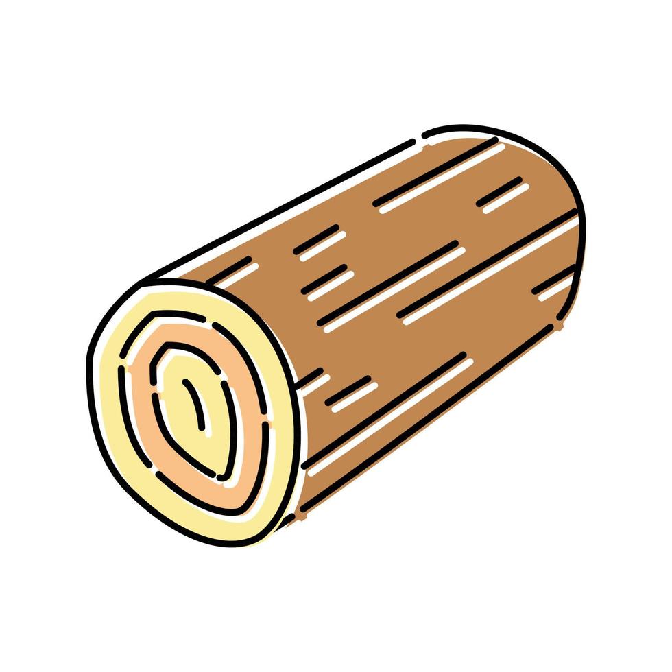 log hout hout kleur icoon vector illustratie