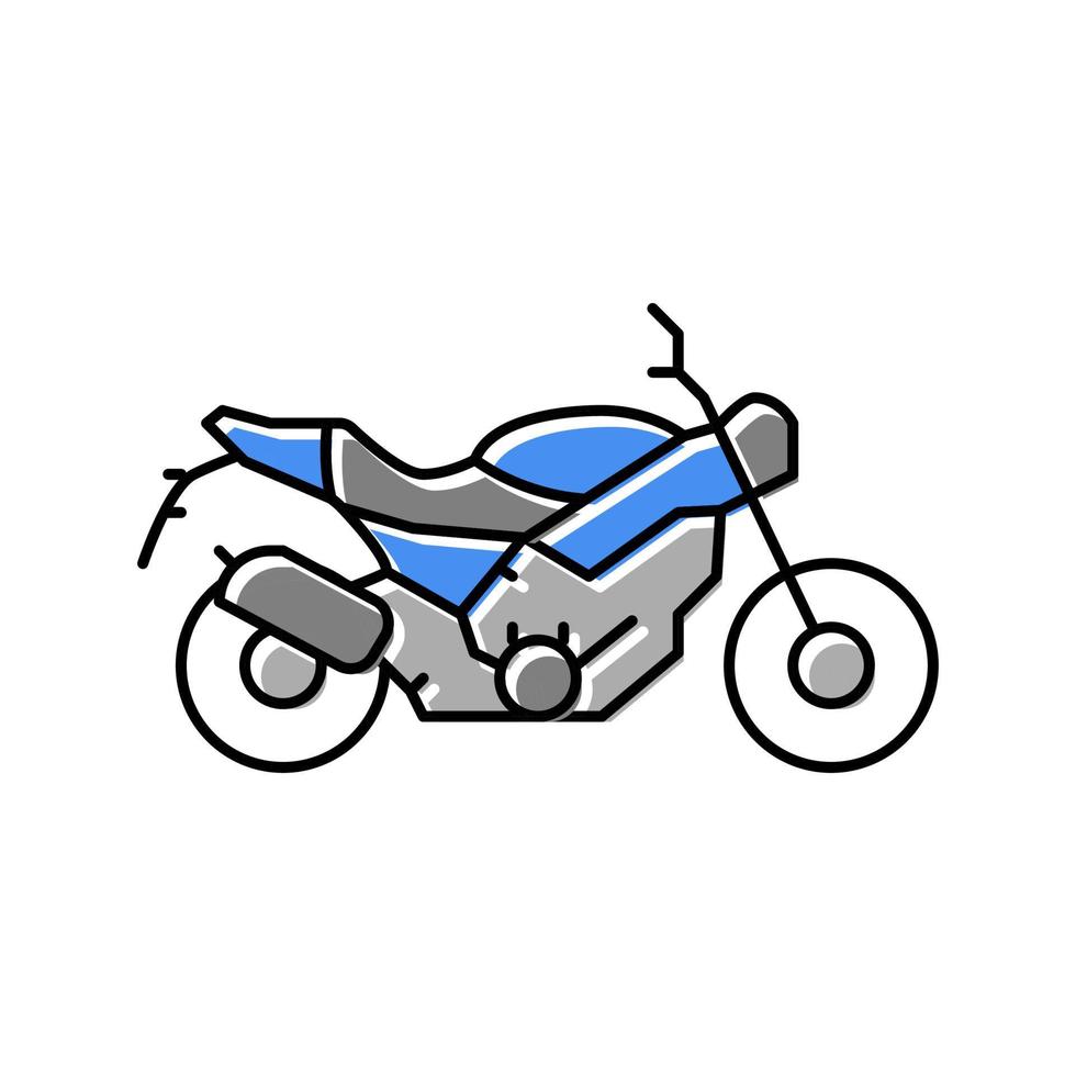 motorfiets vervoer kleur pictogram vectorillustratie vector