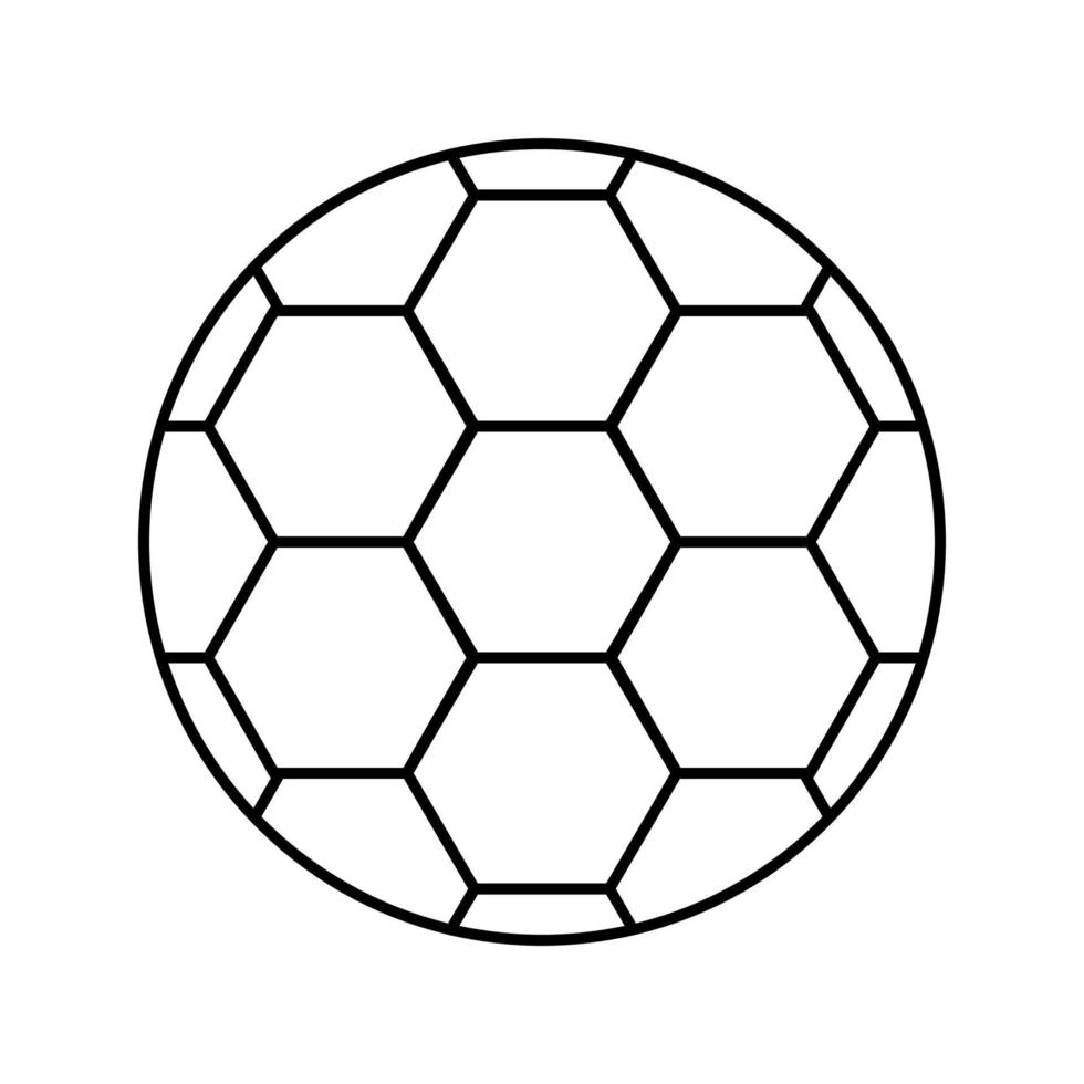 bal voetbal lijn pictogram vectorillustratie vector