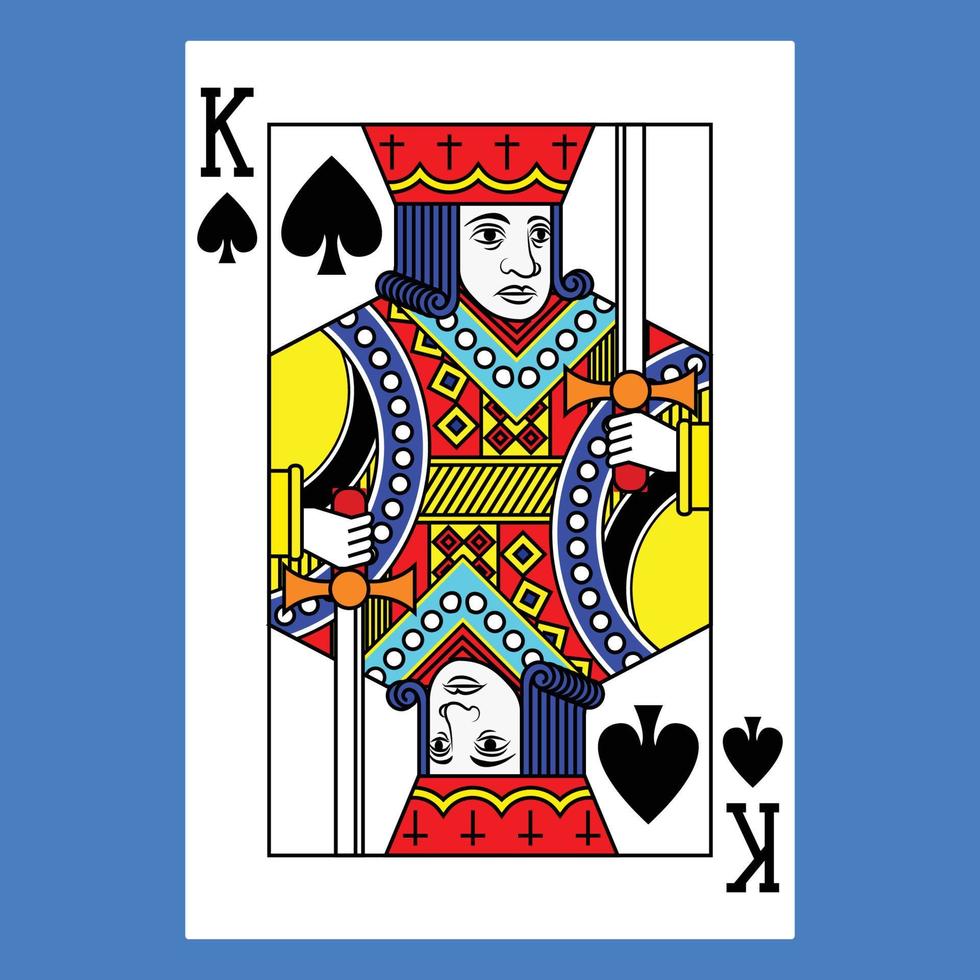 vlak kleur icoon voor poker kaart. vector