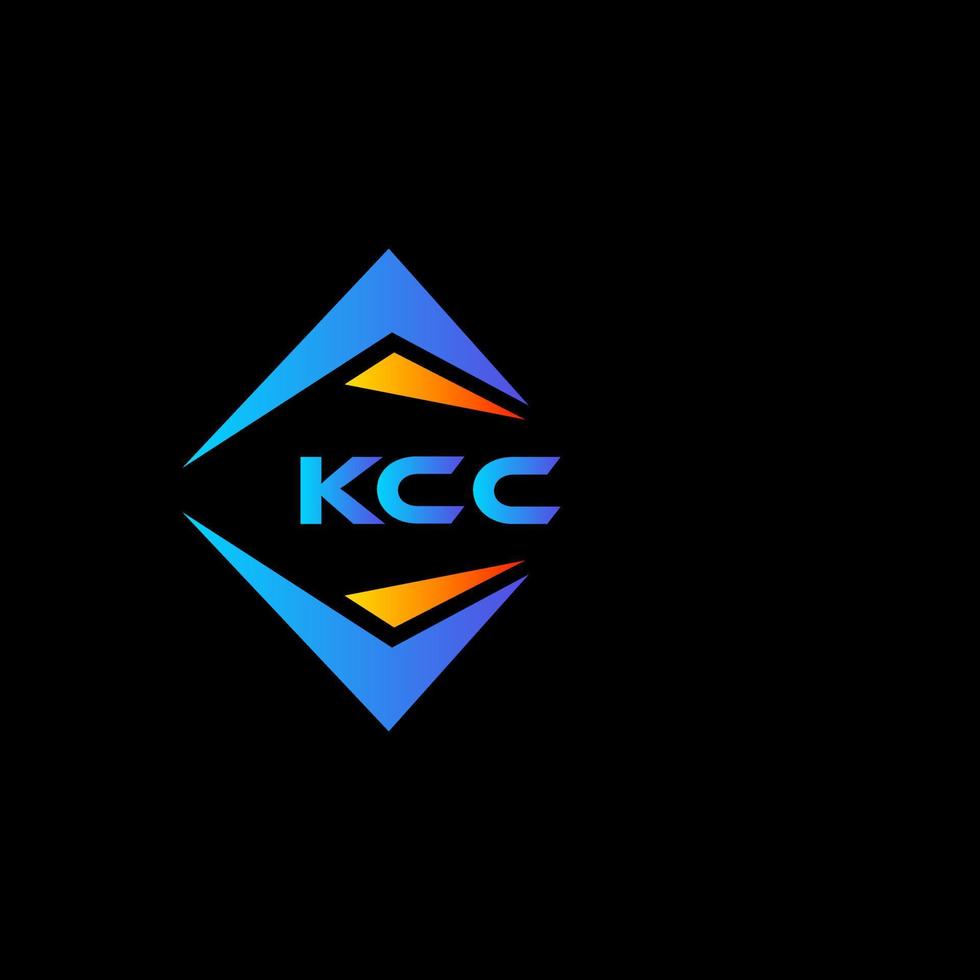 kcc abstract technologie logo ontwerp Aan zwart achtergrond. kcc creatief initialen brief logo concept. vector