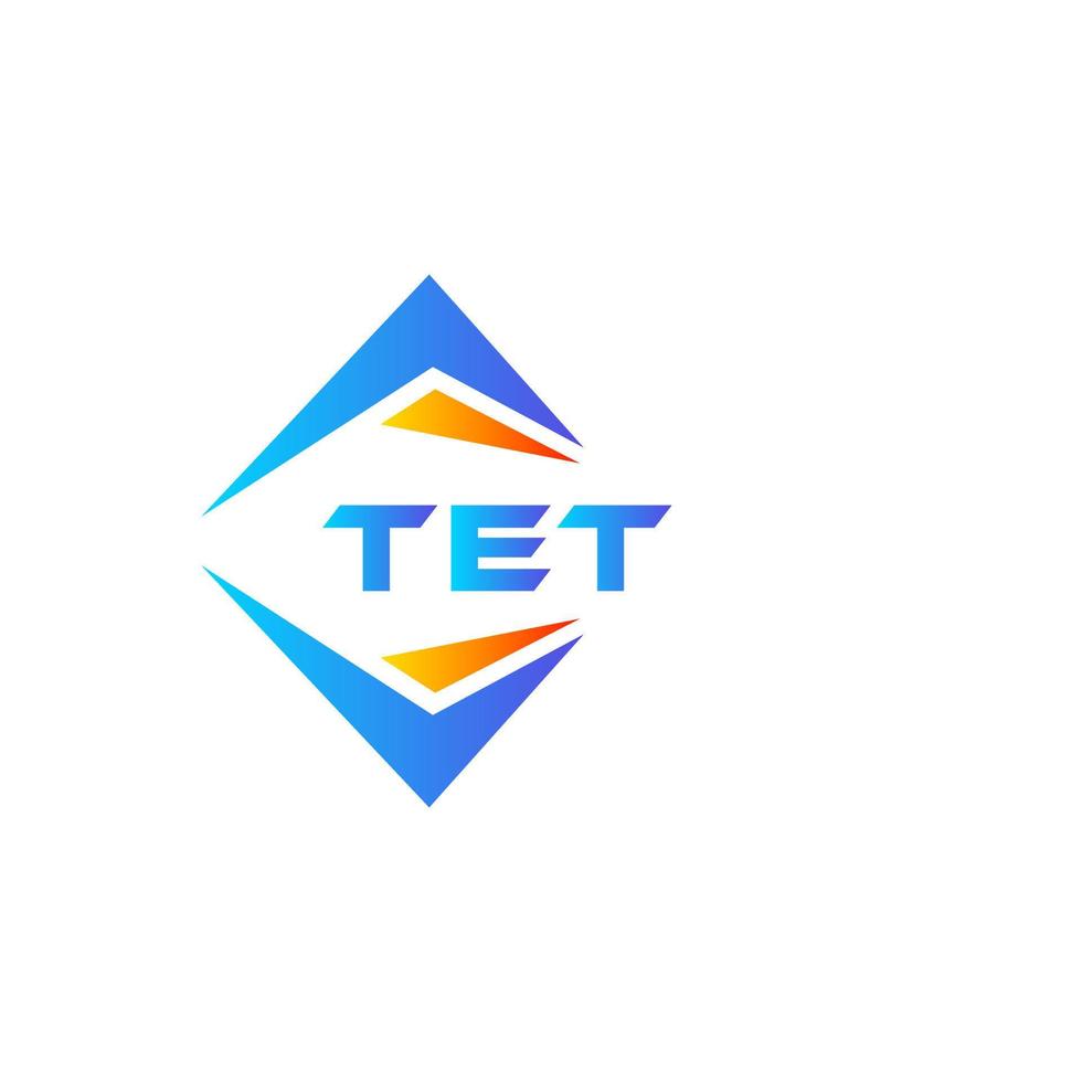 tet abstract technologie logo ontwerp Aan wit achtergrond. tet creatief initialen brief logo concept. vector