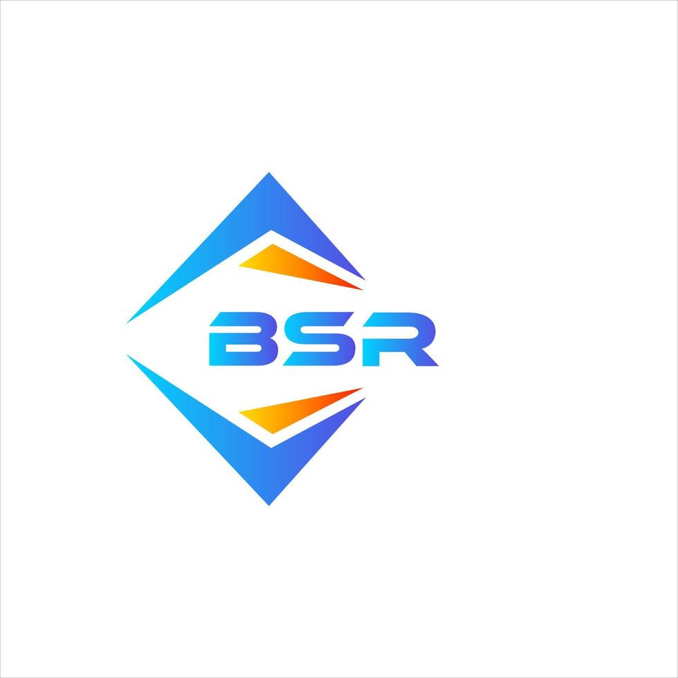 bsr abstract technologie logo ontwerp Aan wit achtergrond. bsr creatief initialen brief logo concept. vector