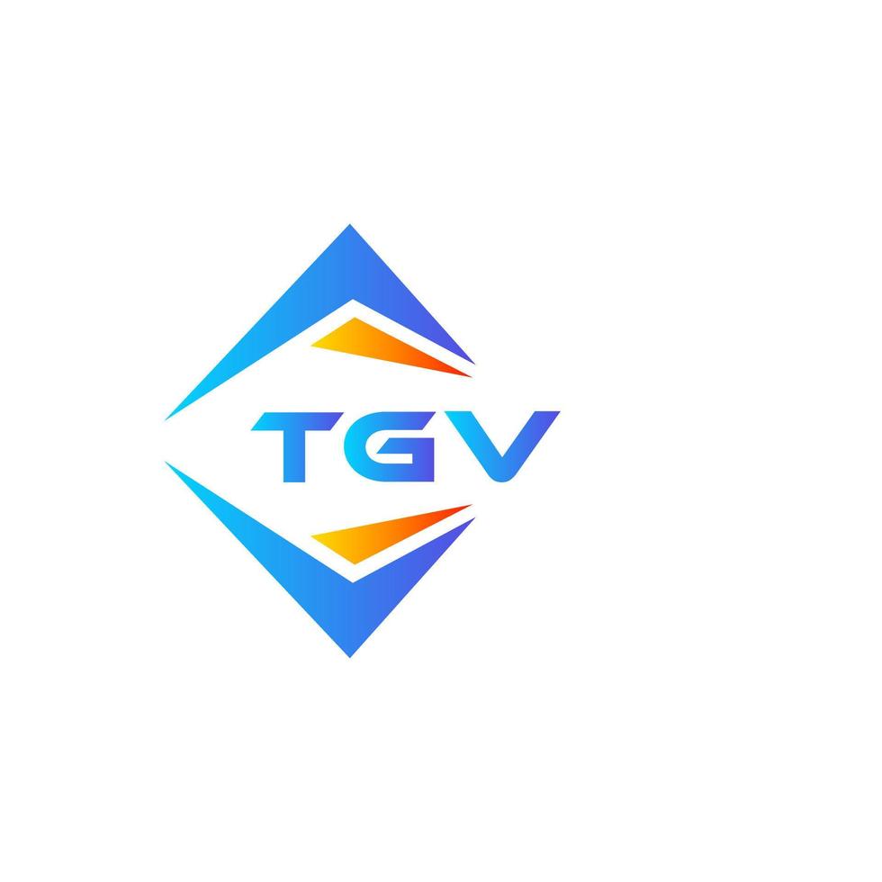 tgv abstract technologie logo ontwerp Aan wit achtergrond. tgv creatief initialen brief logo concept. vector