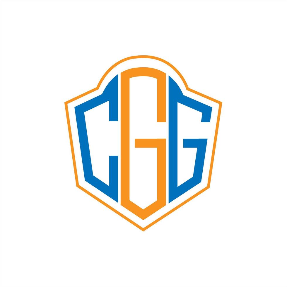 cgg abstract monogram schild logo ontwerp Aan wit achtergrond. cgg creatief initialen brief logo. vector
