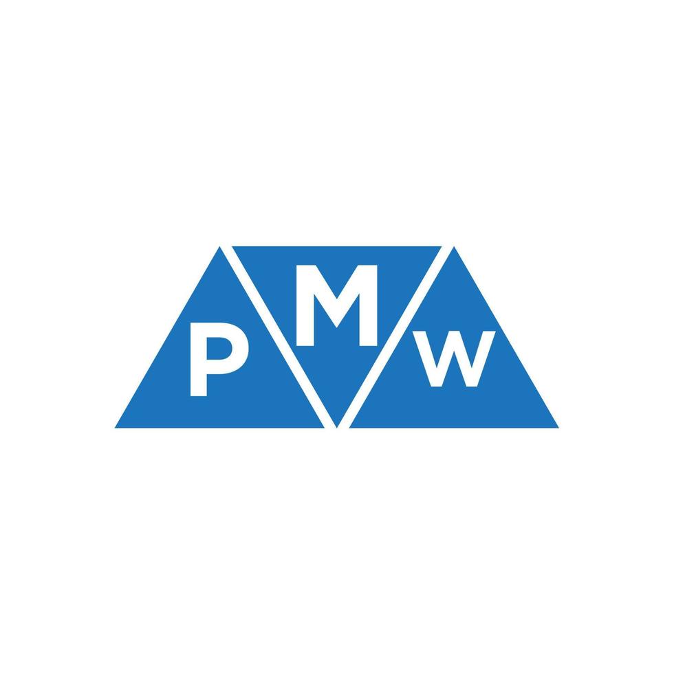 mpw abstract eerste logo ontwerp Aan wit achtergrond. mpw creatief initialen brief logo concept. vector