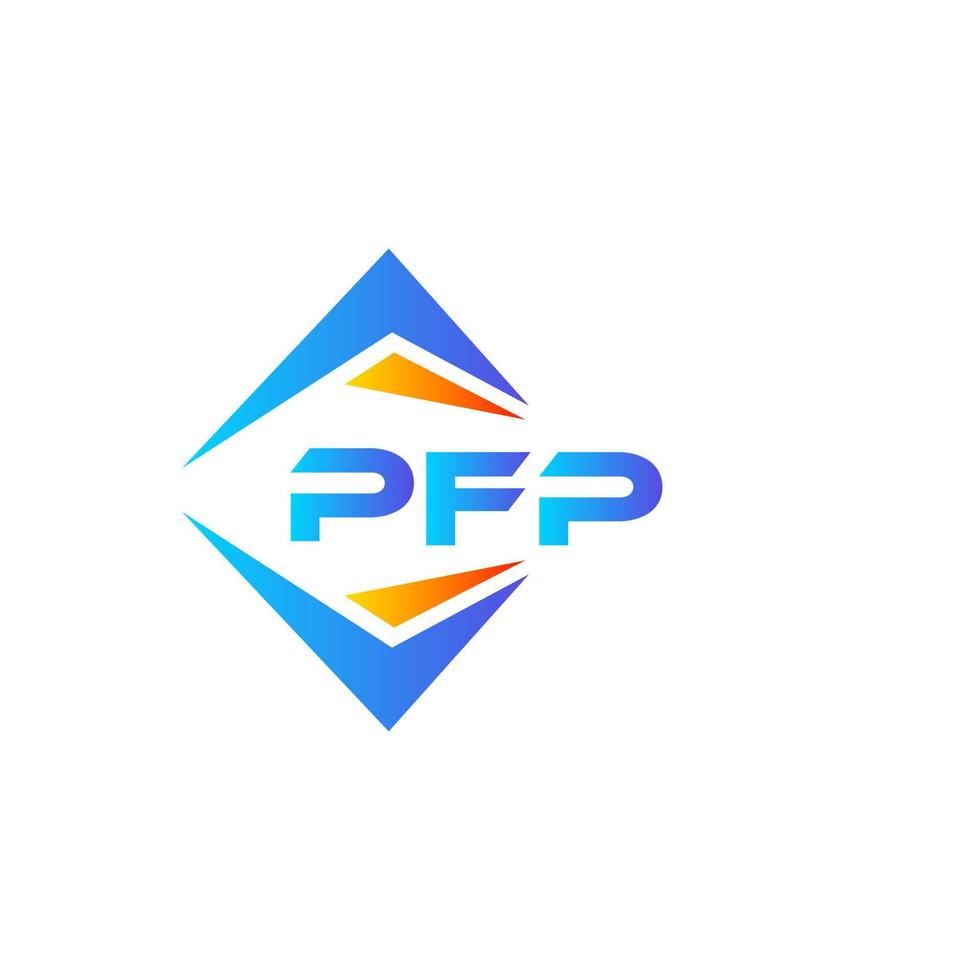 pfp abstract technologie logo ontwerp Aan wit achtergrond. pfp creatief initialen brief logo concept. vector