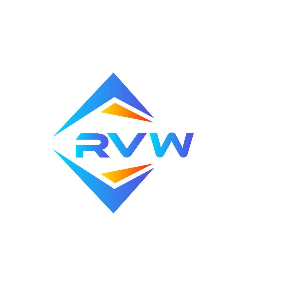rvw abstract technologie logo ontwerp Aan wit achtergrond. rvw creatief initialen brief logo concept. vector