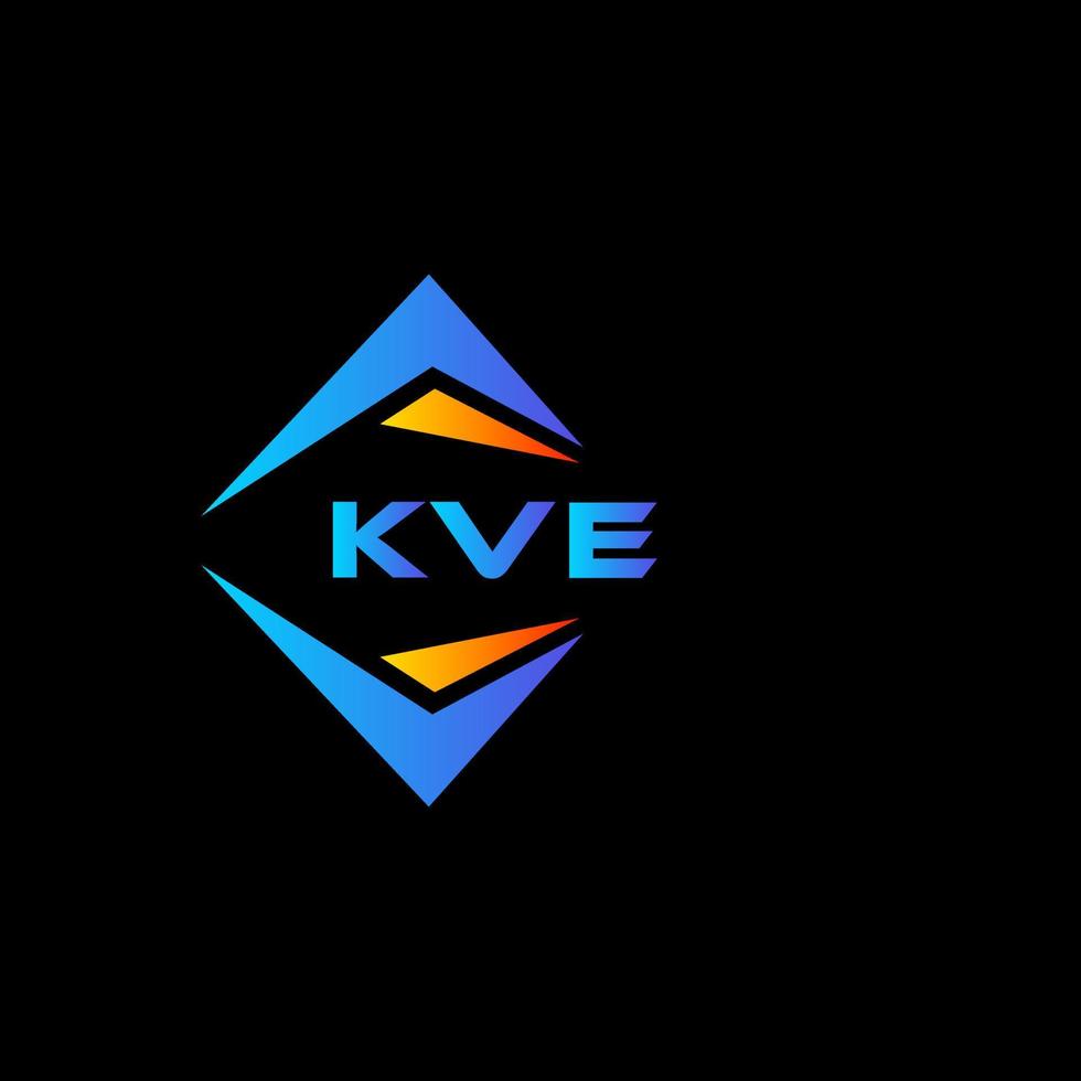 kve abstract technologie logo ontwerp Aan zwart achtergrond. kve creatief initialen brief logo concept. vector