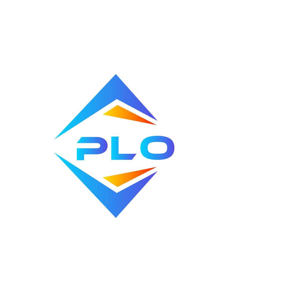 plo abstract technologie logo ontwerp Aan wit achtergrond. plo creatief initialen brief logo concept. vector