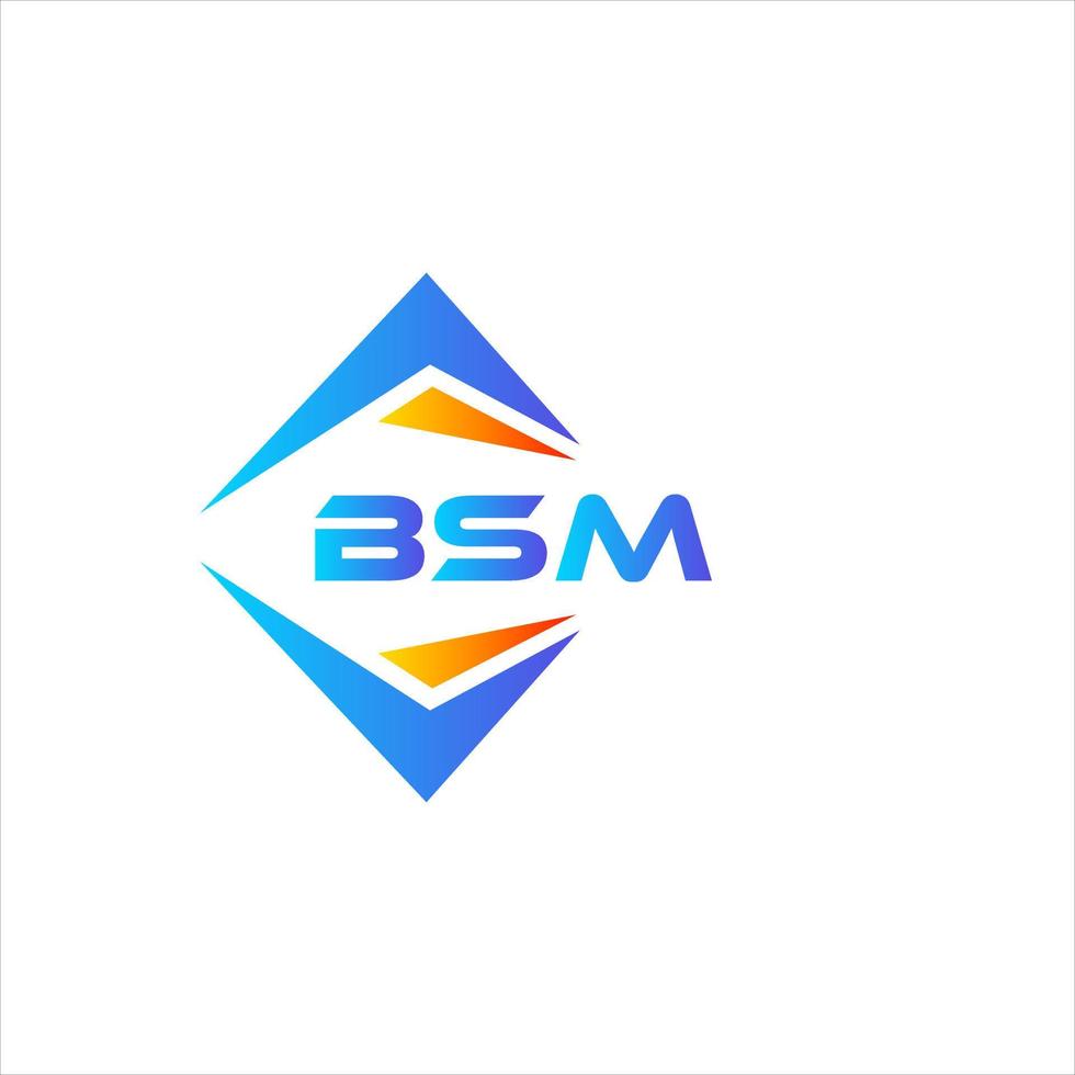 bsm abstract technologie logo ontwerp Aan wit achtergrond. bsm creatief initialen brief logo concept. vector