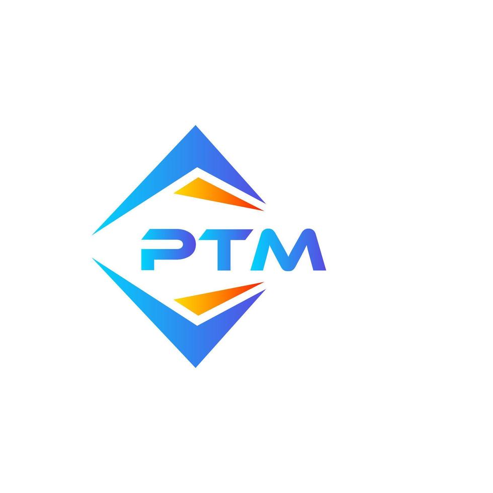 ptm abstract technologie logo ontwerp Aan wit achtergrond. ptm creatief initialen brief logo concept. vector