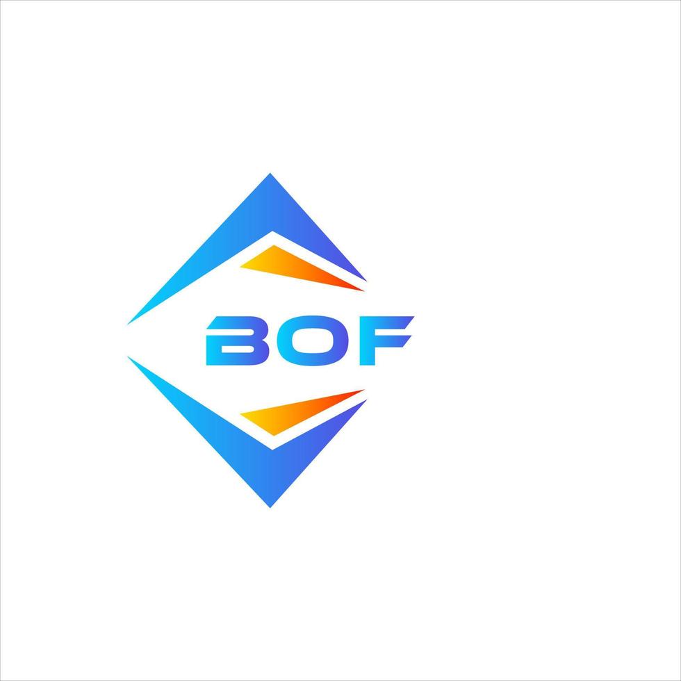 bof abstract technologie logo ontwerp Aan wit achtergrond. bof creatief initialen brief logo concept. vector