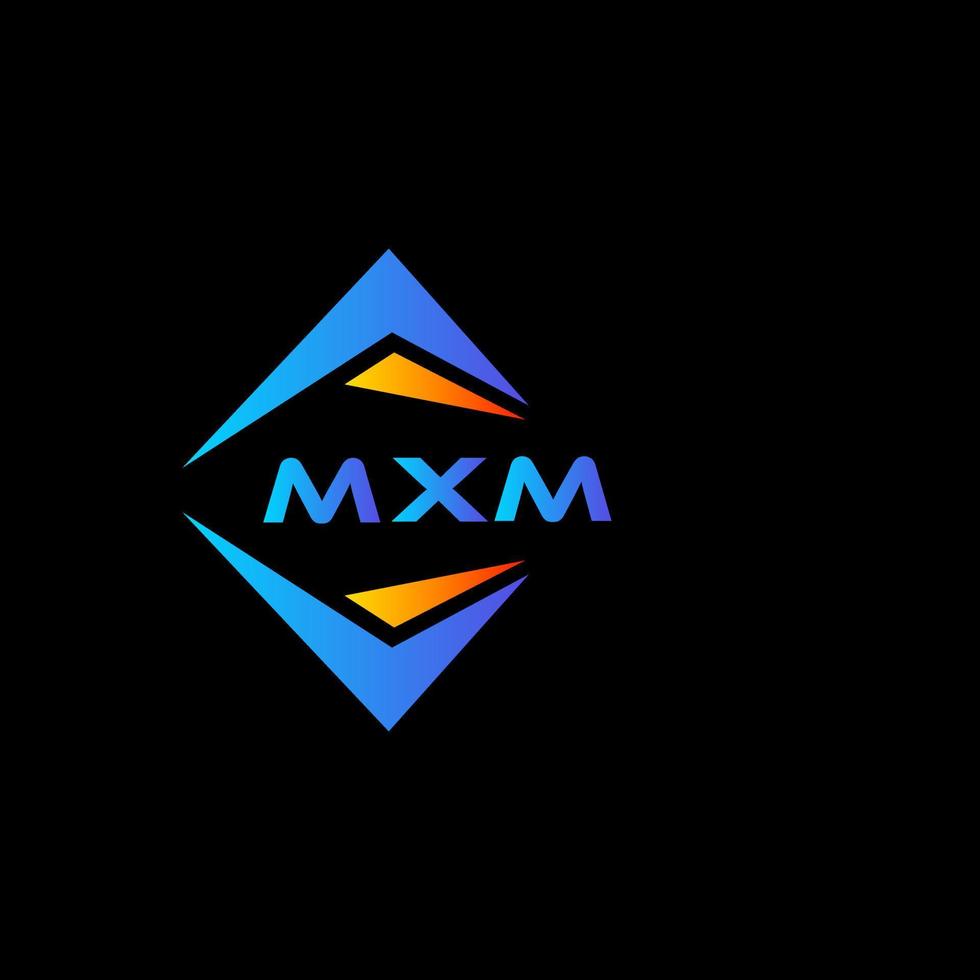 mxm abstract technologie logo ontwerp Aan zwart achtergrond. mxm creatief initialen brief logo concept. vector