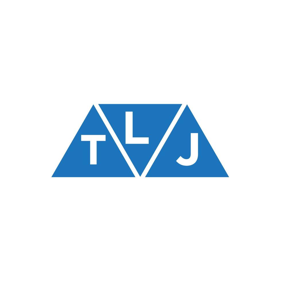 ltj abstract eerste logo ontwerp Aan wit achtergrond. ltj creatief initialen brief logo concept. vector