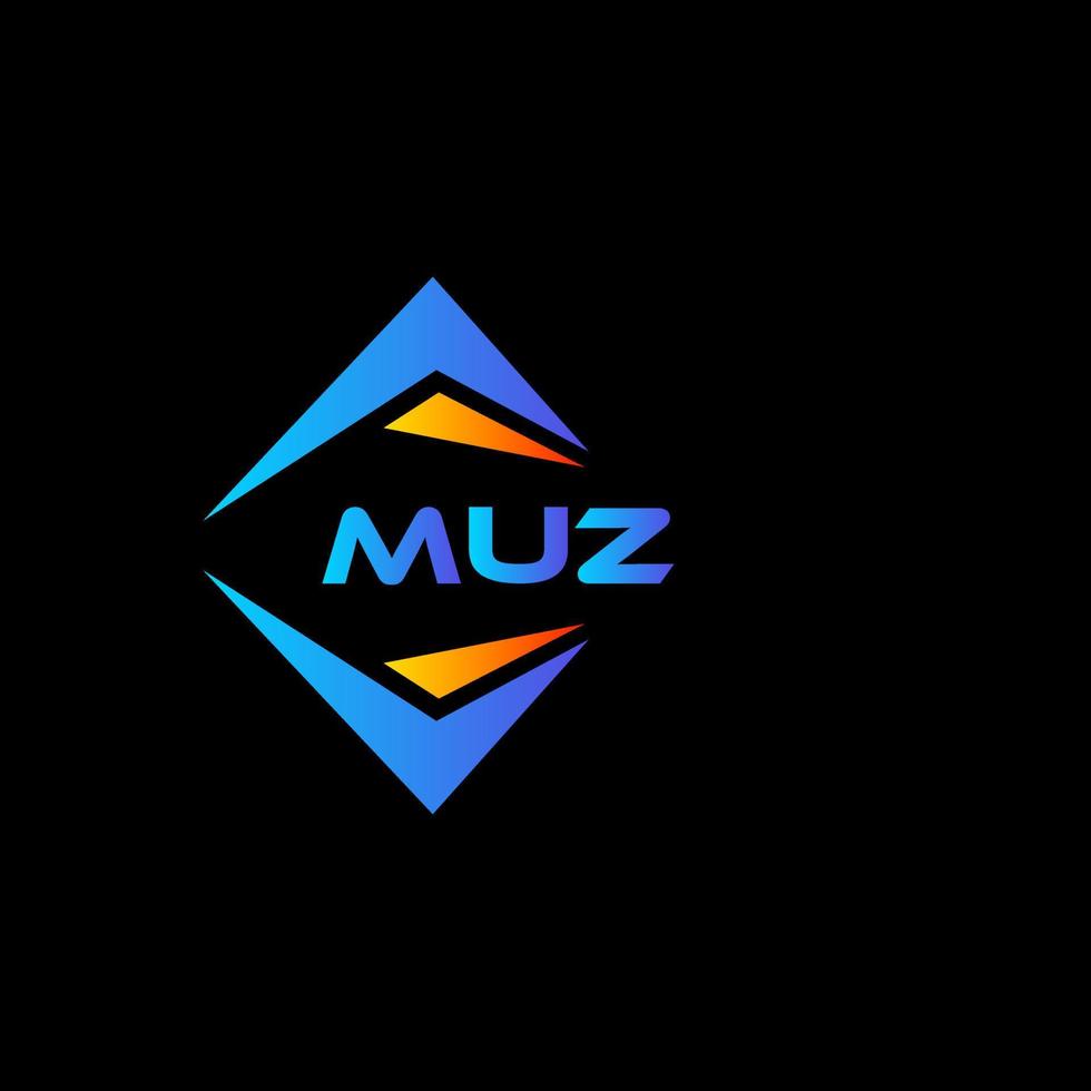 webmuz abstract technologie logo ontwerp Aan zwart achtergrond. muz creatief initialen brief logo concept. vector