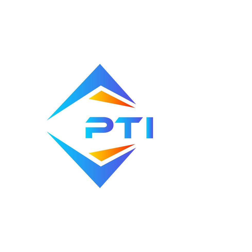 pti abstract technologie logo ontwerp Aan wit achtergrond. pti creatief initialen brief logo concept. vector